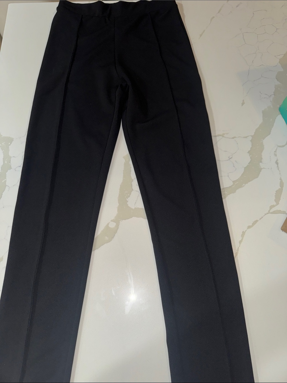 Men's Black Stretch Slim Dress Pants